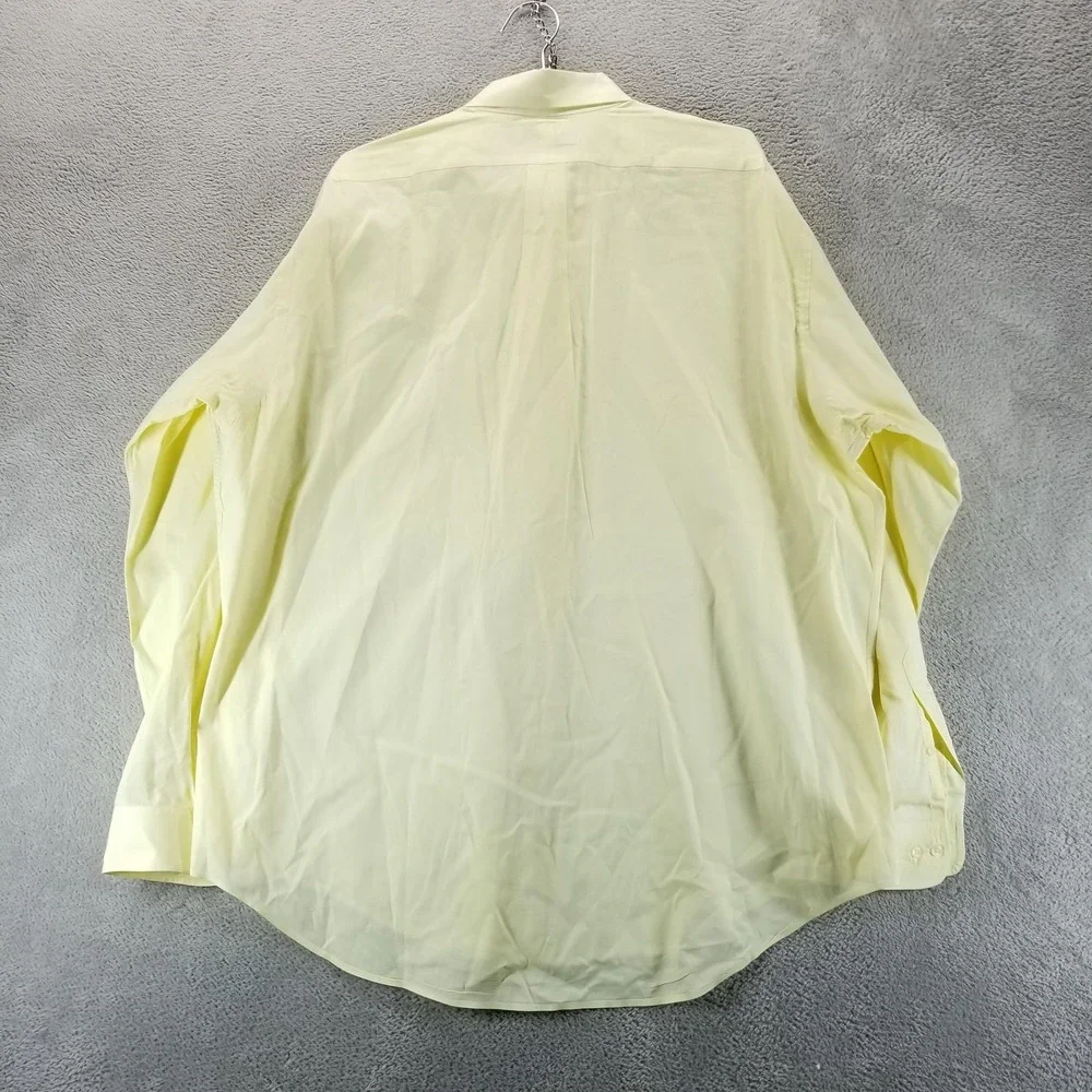 Polo Ralph Lauren Shirt Mens 17 37 Yellow Yarmouth‎ Pinpoint Oxford Button Down